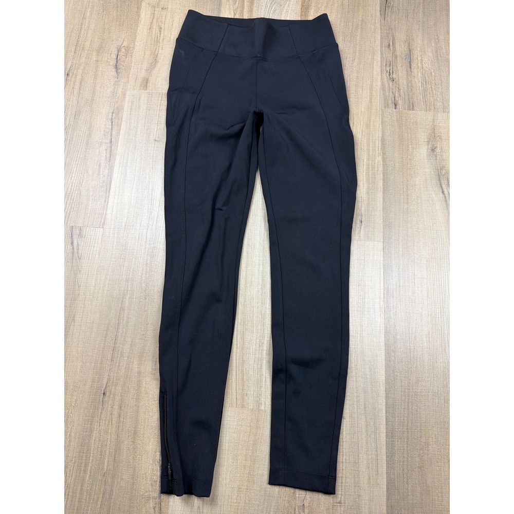 Athleta Delancey Skyline High Rise Legging Black Ankle Zip Pants Womens SP